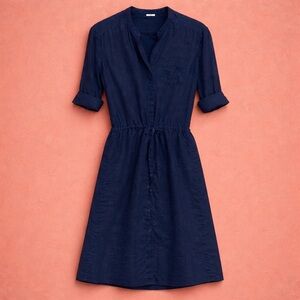 James Perse Linen Shirt Dress w/Tie ~ Size 2